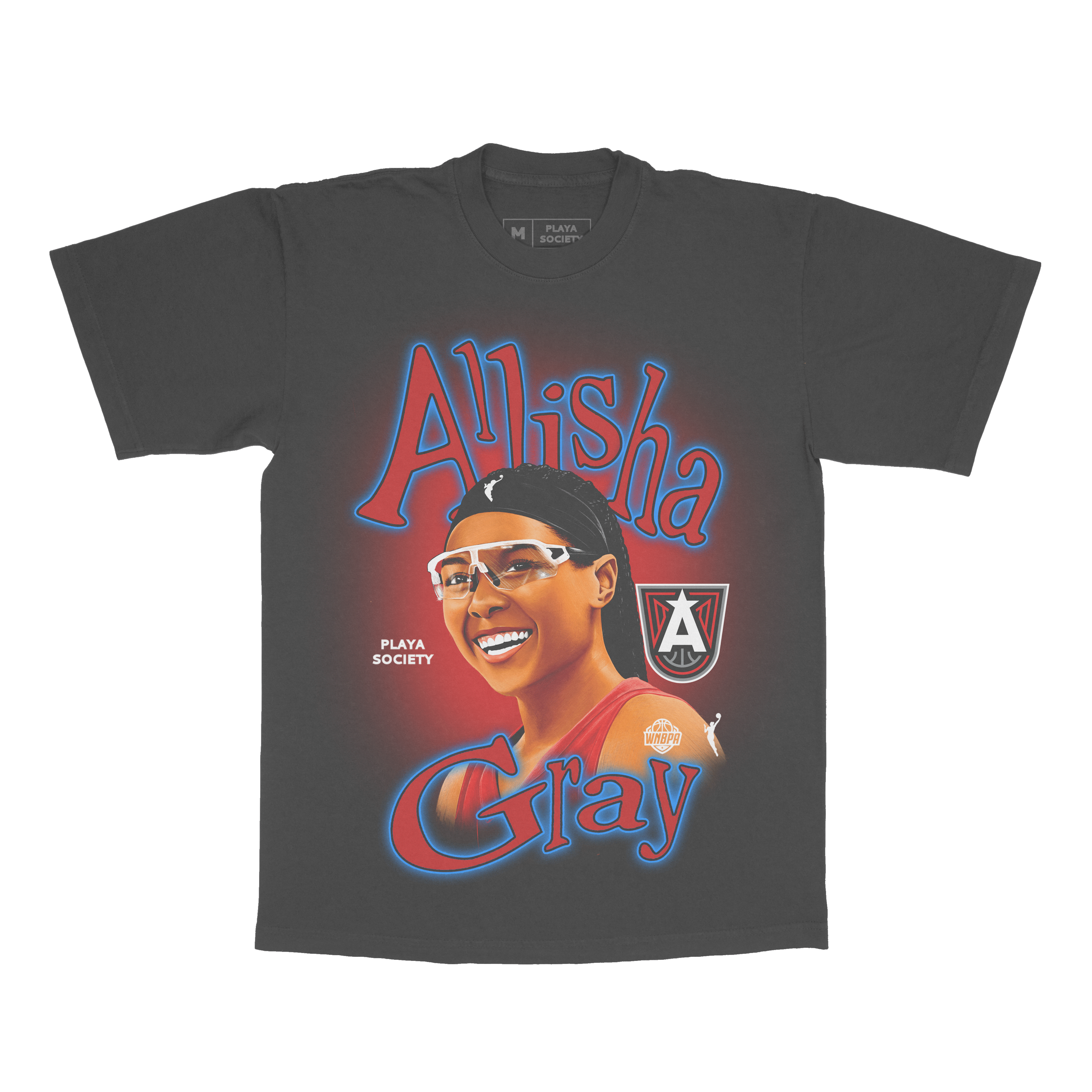 Playa Society x Atlanta Dream Sketch T-Shirt - Allisha Gray